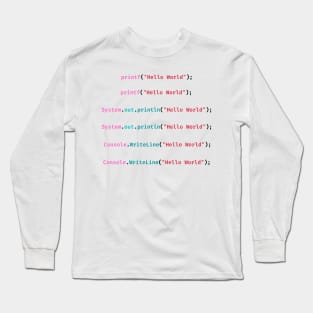 Hello World - Cmd Light Long Sleeve T-Shirt